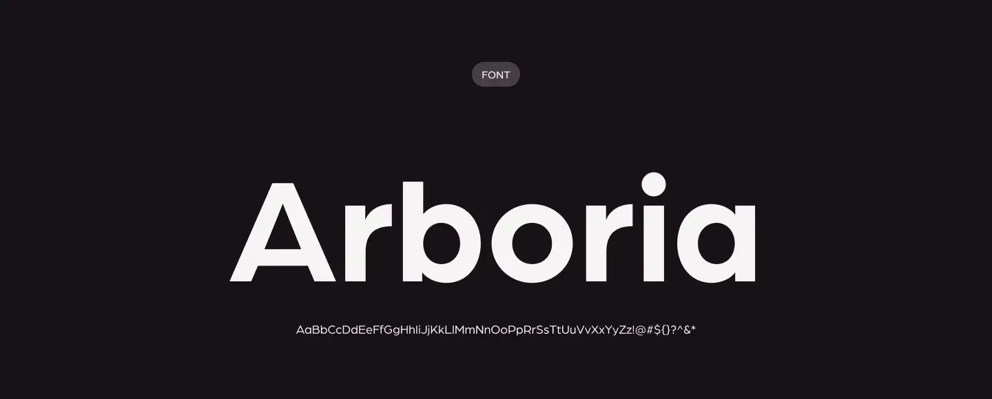 rebranding - font - Arboria